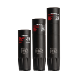 Tlumič A-TEC, model H2, 3 modulový, pro ráže do .30" (7,62mm), na závit M15x1mm